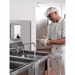 Alpine Industries Alpine 1200ml Stainless Steel Manual Liquid Soap Dispenser - Surface Mount thumbnail 7