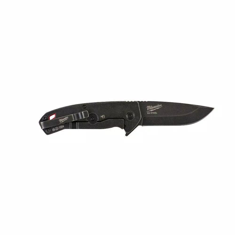Milwaukee Hardline 3 in. D2 Steel Smooth Blade Folding Pocket Knife