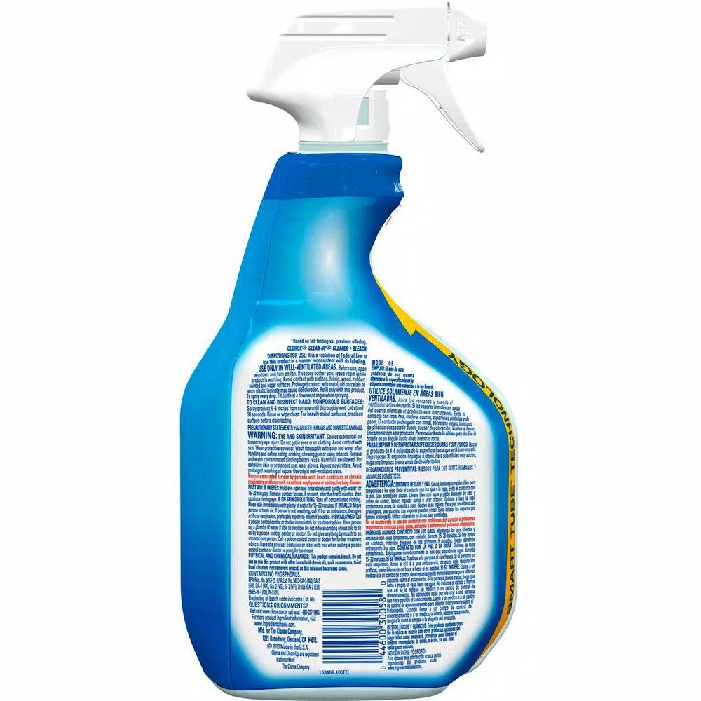 Clorox Clean-Up All-Purpose Bleach Spray Cleaner, Fresh Scent, 32 oz. (2-Pack)