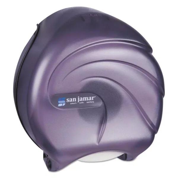 Unbranded San Jamar Black Pearl Oceans Single Jumbo Bath Tissue Dispenser