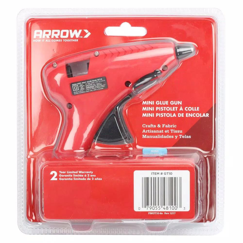 Arrow GT10 Mini Glue Gun with 10 Free Glue Sticks