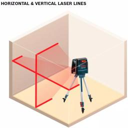 Bosch GLL30-RT Self-Leveling Cross-Line Laser Level Kit, 30 ft. Range, Factory Reconditioned thumbnail 3