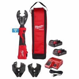 Milwaukee M18 FORCE LOGIC 6-Ton Cordless Utility Crimping Kit with BG-D3 Jaw thumbnail 1