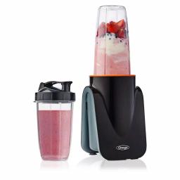 Omega Deluxe MeGo 1000W Personal Blender, 32 oz. Black Single Speed Nutritious Smoothie Maker thumbnail 2