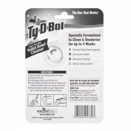 Ty-D-Bol 1 That Works Spring Clean Fragrance Toilet Bowl Cleaning Gel Rim Hangers, 6-Pack thumbnail 6