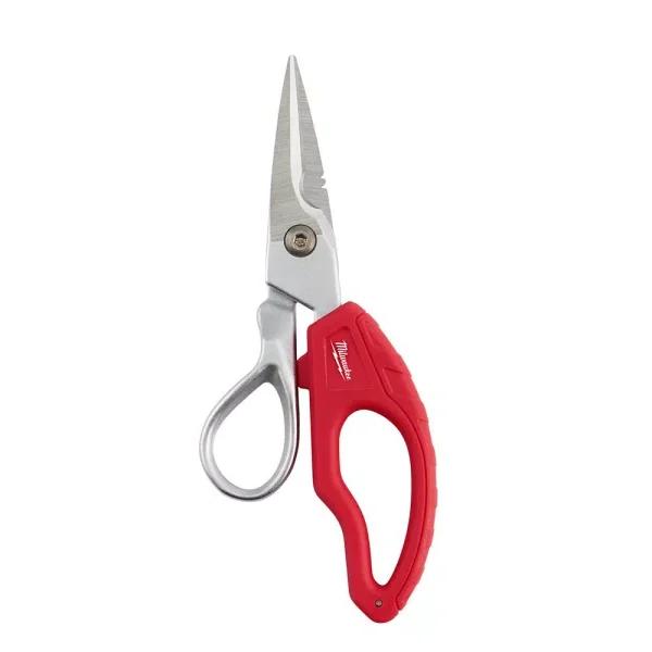 Milwaukee Electrician Snips with Bolt Lock Technology and Ergonomic Handles