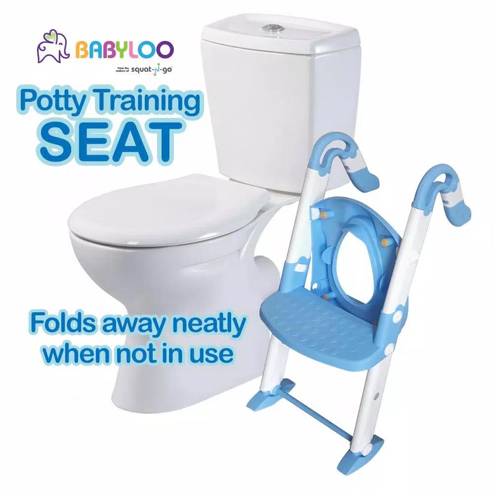 Babyloo Bambino 3-in-1 Convertible Toddler Potty Trainer and Step Stool - Blue