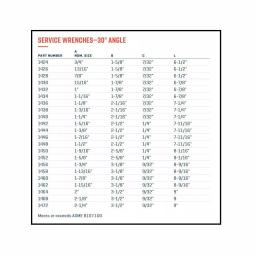 Wright Tool 1-1/2 in. 30-Degree Angle Satin Open End Service Wrench thumbnail 3