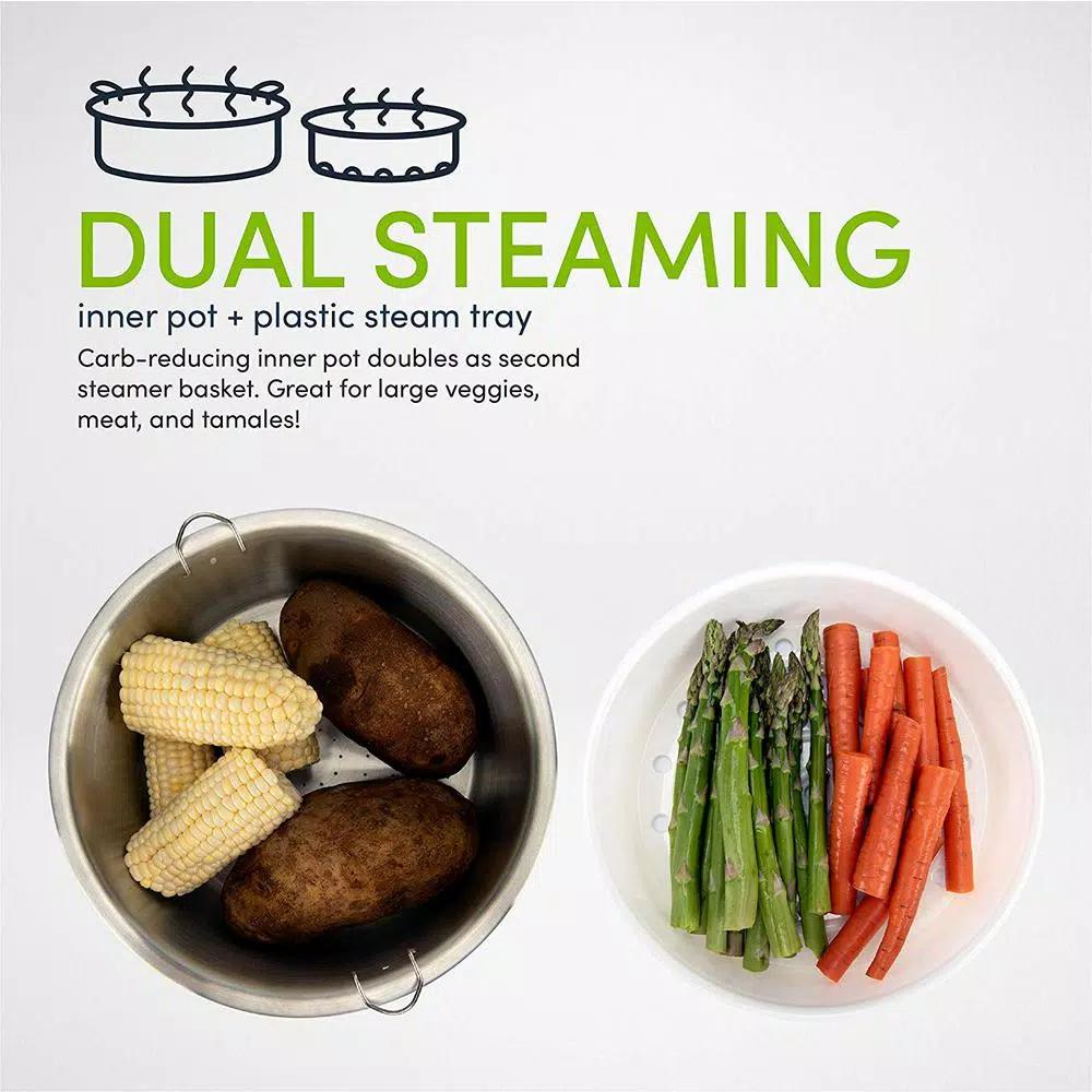 Aroma 20-Cup SmartCarb Digital Rice Cooker and Food Steamer, Stainless Steel