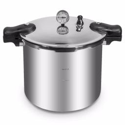 Barton 22 Qt. Aluminum Pressure Canner and Cooker with Built-in Dial Gauge, Compatible with Gas, Electric, and Induction thumbnail 1