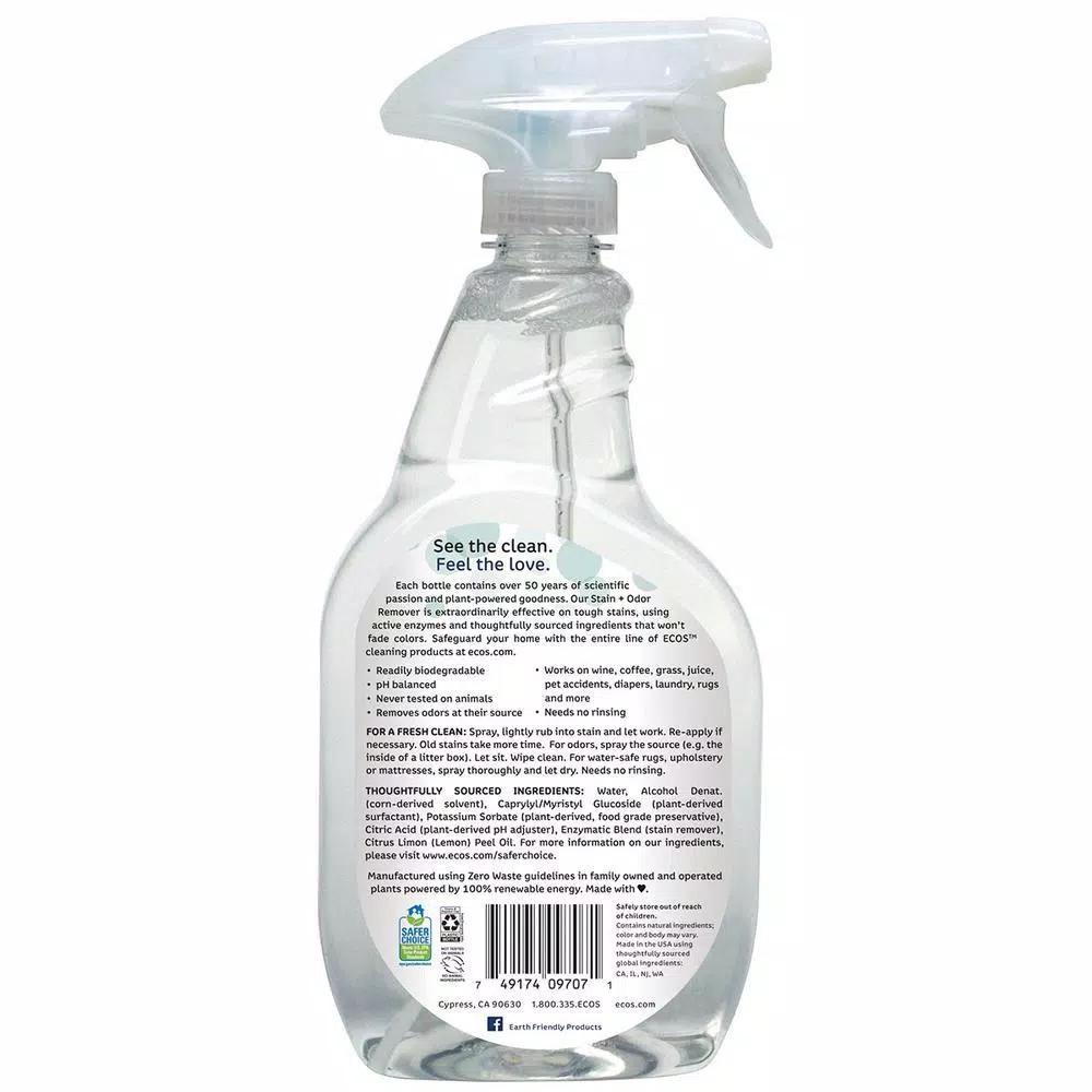 ECOS 22 oz. Trigger Spray Stain and Odor Remover - Enzyme and Lemon Oil Formula
