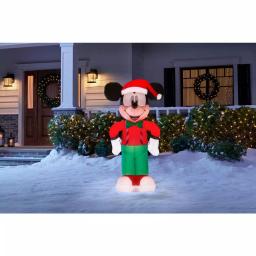 Disney Mickey Mouse 3.5 ft. Inflatable Holiday Decoration with LED Lights thumbnail 2