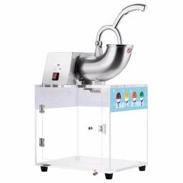 VIVOHOME Commercial Snow Cone Machine, 440lbs/hr Dual Blade Stainless Steel Ice Crusher with Acrylic Box thumbnail 1