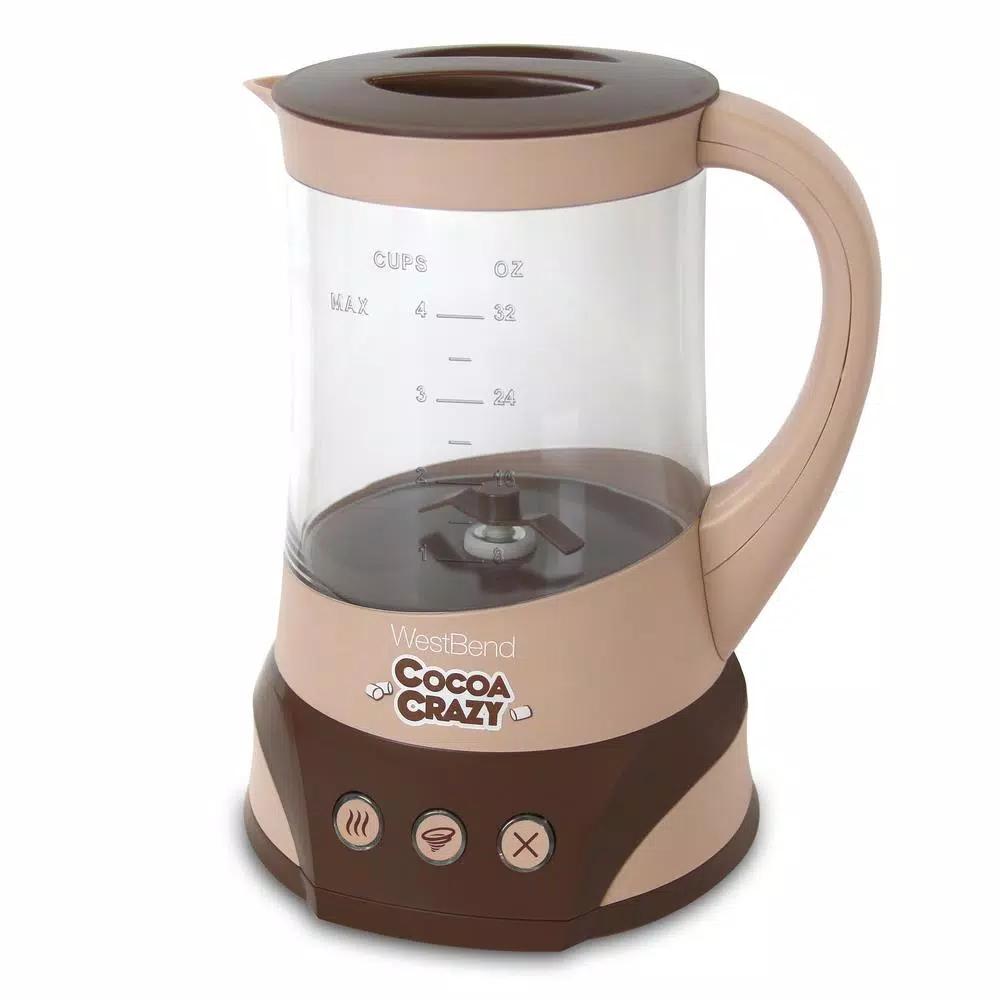 West Bend Cocoa Crazy 4-Cup Hot Beverage Maker, 32 oz, Brown