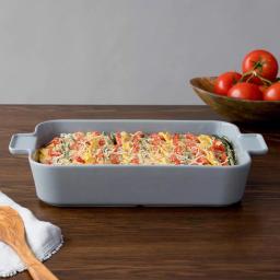 CorningWare 4 Qt. Rectangle Stoneware Baker, 9 x 13 in., Ash Gray thumbnail 2