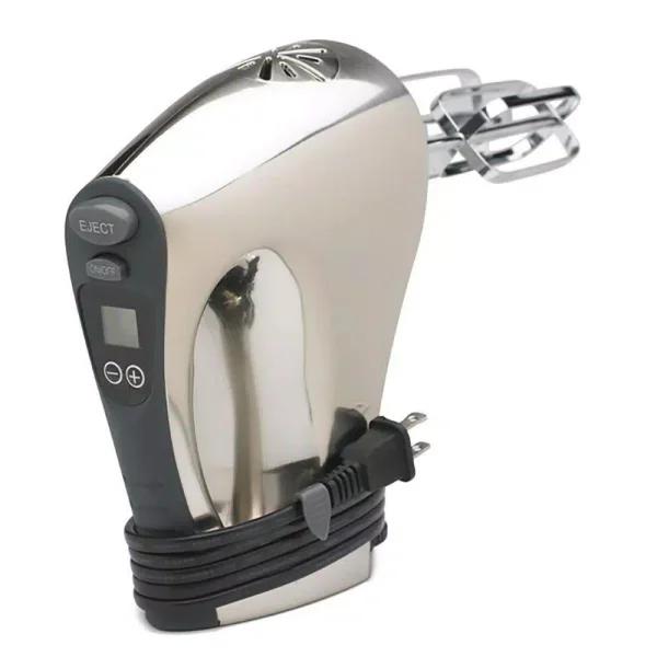Nesco 16-Speed Digital Stainless Steel Hand Mixer with Built-In Timer and 300W Motor