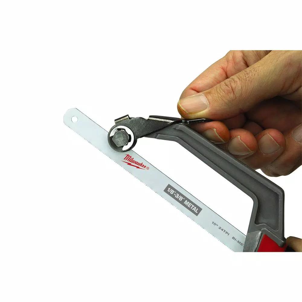 Milwaukee 2-Piece Hack Saw Set: 12 in. High Tension & 10 in. Compact Hack Saws