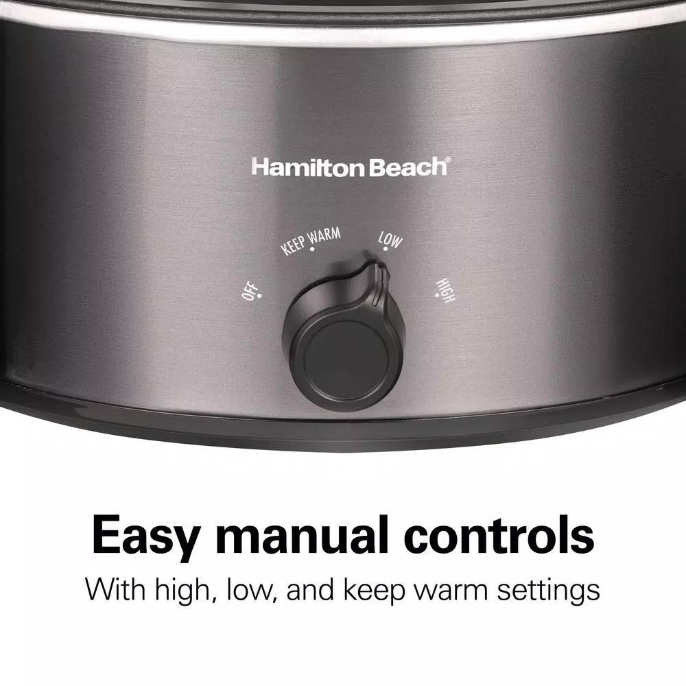 Hamilton Beach 6 Qt. Stovetop Sear and Cook Slow Cooker, Stainless Steel