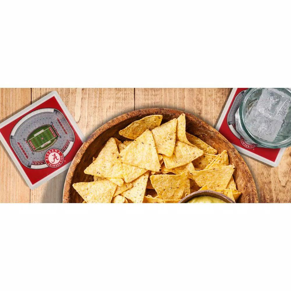 YouTheFan NCAA Alabama Crimson Tide StadiumViews 3D Bryant-Denny Stadium Coasters, 2-Pack