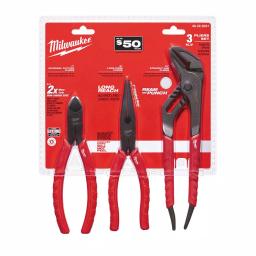 Milwaukee 4-Piece Electrician Pliers Kit, Professional Hand Tool Set thumbnail 2