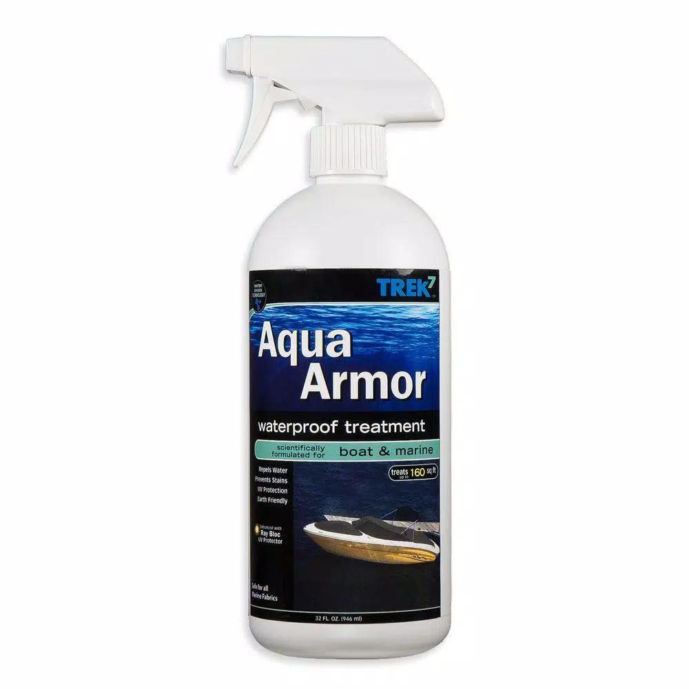Trek7 Aqua Armor 32 oz. Fabric Waterproofing Spray for Boat Covers, Bimini Tops, and Marine Fabrics