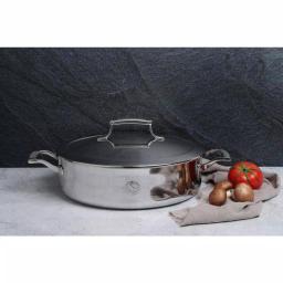 Saveur Selects 5 qt. Tri-Ply Stainless Steel Saute Pan with Lid thumbnail 2