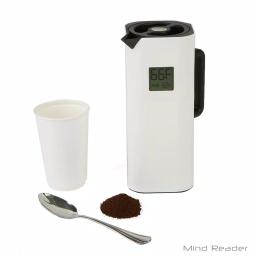 Mind Reader White 4-Cup Double Wall Thermal Coffee Carafe with Digital Temperature Display thumbnail 2