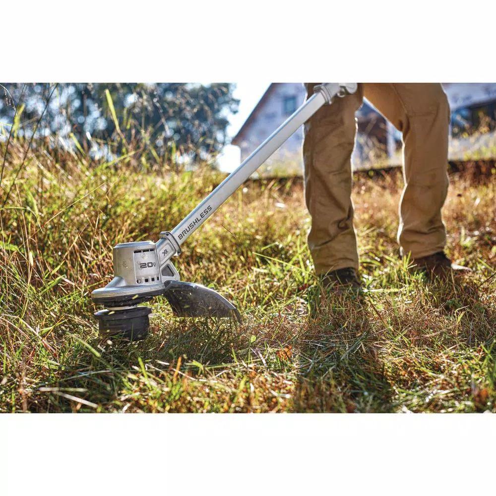 DEWALT 20V MAX Cordless Brushless String Trimmer Kit with 5 Ah Battery, Charger, and 225 ft. Replacement Line