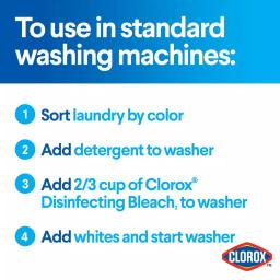 Clorox Disinfecting Bleach with CloroMax Technology, 121 oz Liquid Concentrated Formula thumbnail 12