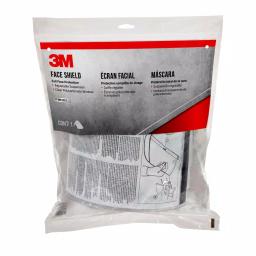 3M Clear Professional Face Shield, Impact Resistant Polycarbonate, Blue thumbnail 1