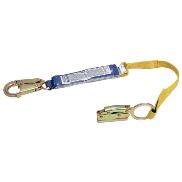 WERNER Upgear 3 ft. Manual Rope Adjuster with Shock Absorbing Lanyard for 5/8 in. Rope