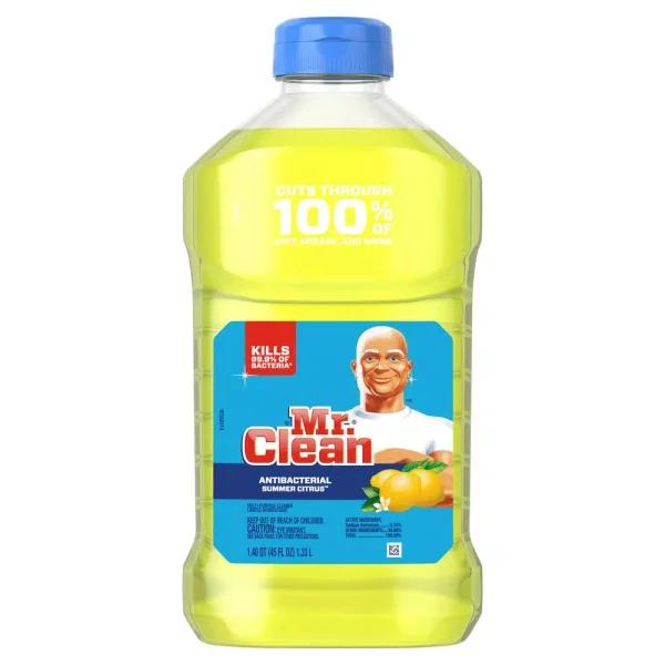 Mr. Clean Antibacterial Multi-Surface Cleaner, Summer Citrus Scent, 45 oz.