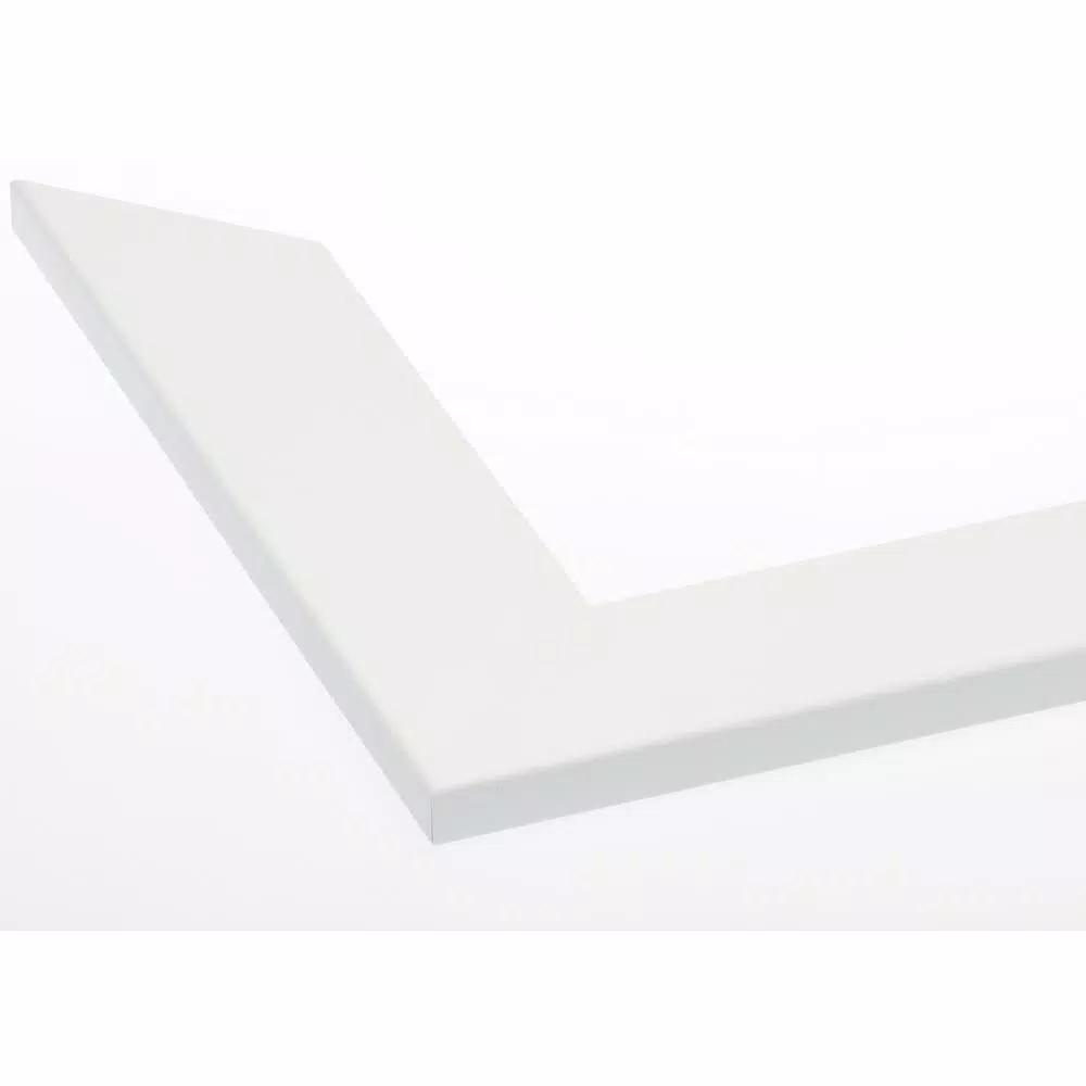 BrandtWorks American Value Modern Matte White Composite Framed Mirror, 65.5 in. x 32 in.