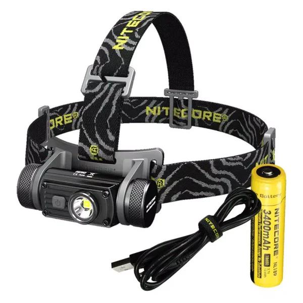 NITECORE HC60 1000 Lumens LED Rechargeable Headlamp with 18650 Battery