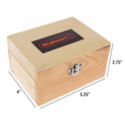 Stalwart 36-Piece Steel Letter and Number Punch Set with Wooden Storage Case thumbnail 2
