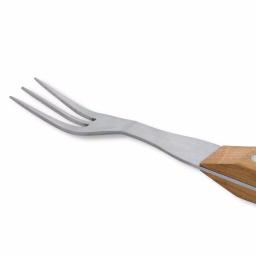 BergHOFF Collect and Cook Stainless Steel Steak Fork Set, 6-Piece with Wood Handles thumbnail 3