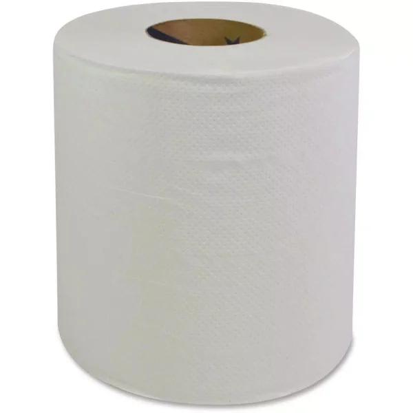 Unbranded White 2-Ply Center Pull Paper Towels, 360 Sheets per Roll, 6 Rolls per Carton