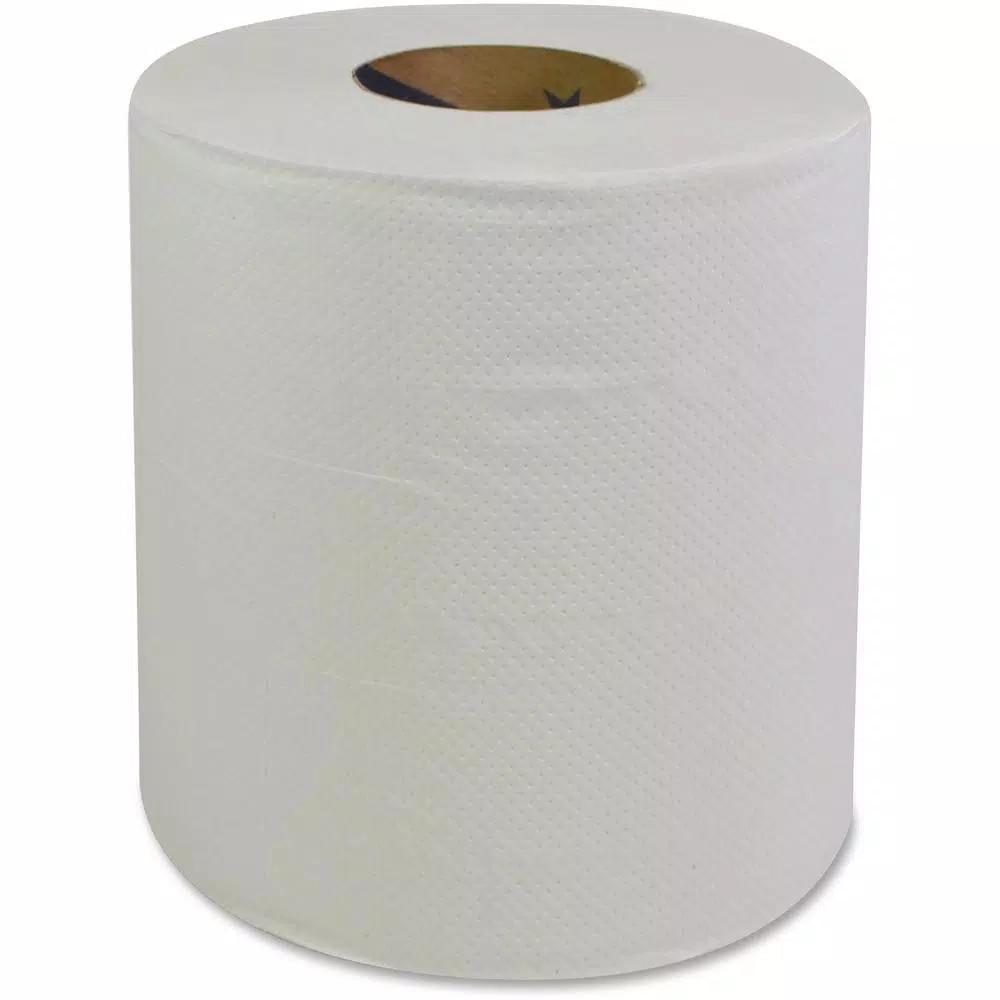 Unbranded White 2-Ply Center Pull Paper Towels, 360 Sheets per Roll, 6 Rolls per Carton