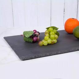 Creative Home Natural Slate Stone Rectangular Serving Board, 12 x 20 in. Cheese Platter thumbnail 3