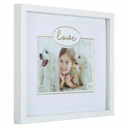 Pinnacle One Happy Family White and Gold Gallery Wall Photo Frame Set, 6 Piece Wood Frame Kit thumbnail 5