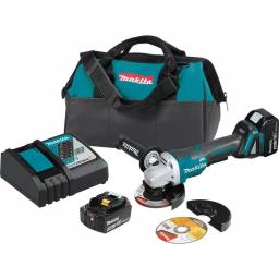 Makita 18V LXT Brushless 5" Angle Grinder Kit with 5.0Ah Battery & Charger thumbnail 2