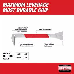 Milwaukee 10 in. Molding Puller Pry Bar with SMOOTHPULL Head Geometry thumbnail 2