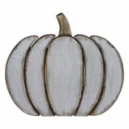 Northlight Blue and Gray Wooden Pumpkin Table Top Decoration - 13.75 in. Halloween & Thanksgiving Sculpture thumbnail 1