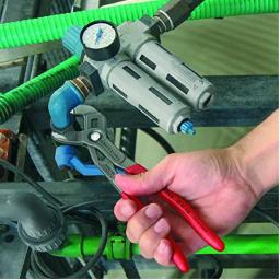 KNIPEX Cobra Series 10 in. Box Slip Joint Pliers with Pinch Guard and Push Button Adjustment thumbnail 3