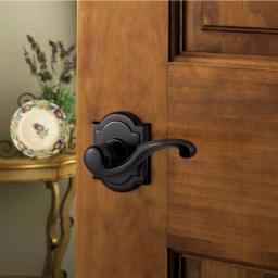 Baldwin Prestige Madrina Venetian Bronze Universal Passage Door Lever (4-Pack) thumbnail 5