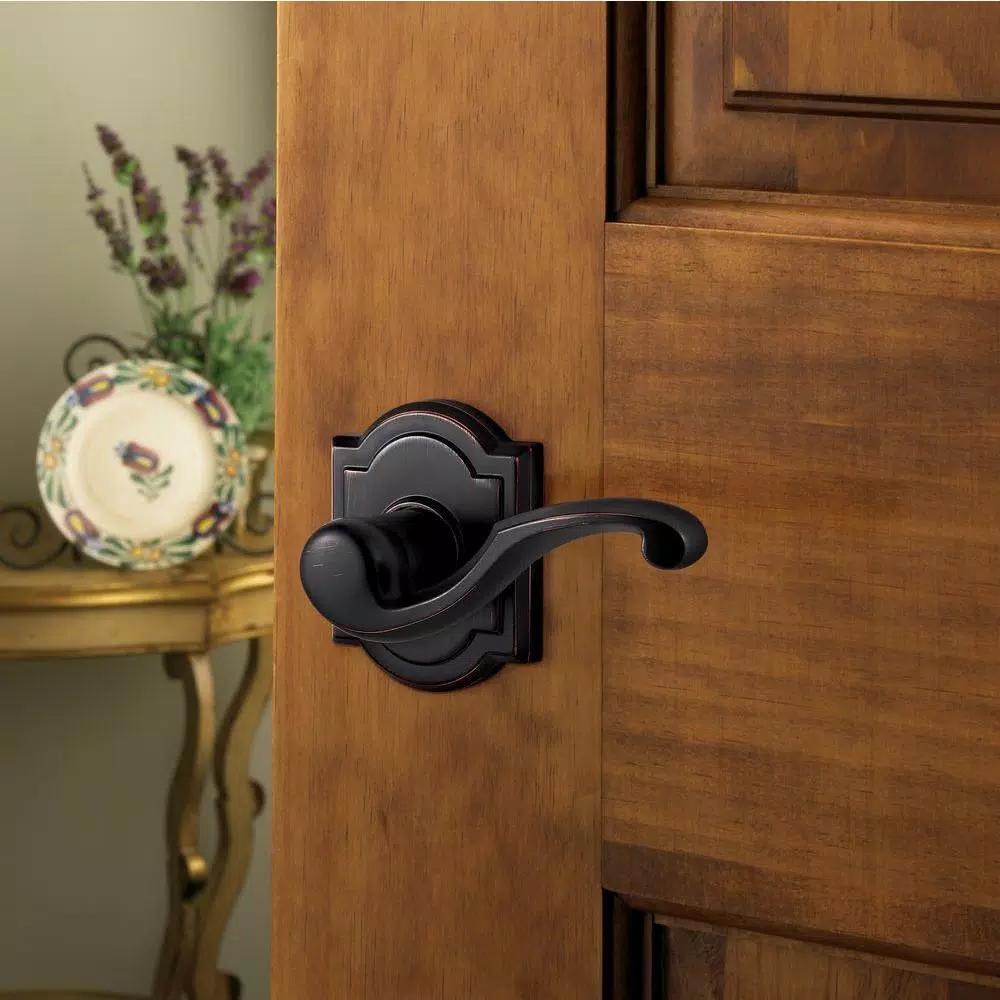 Baldwin Prestige Madrina Venetian Bronze Universal Passage Door Lever (4-Pack)