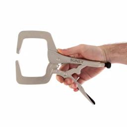 SUNEX TOOLS Sunex LC11 11 in. Locking C-Clamp with 3-3/8 in. Jaw Capacity thumbnail 4