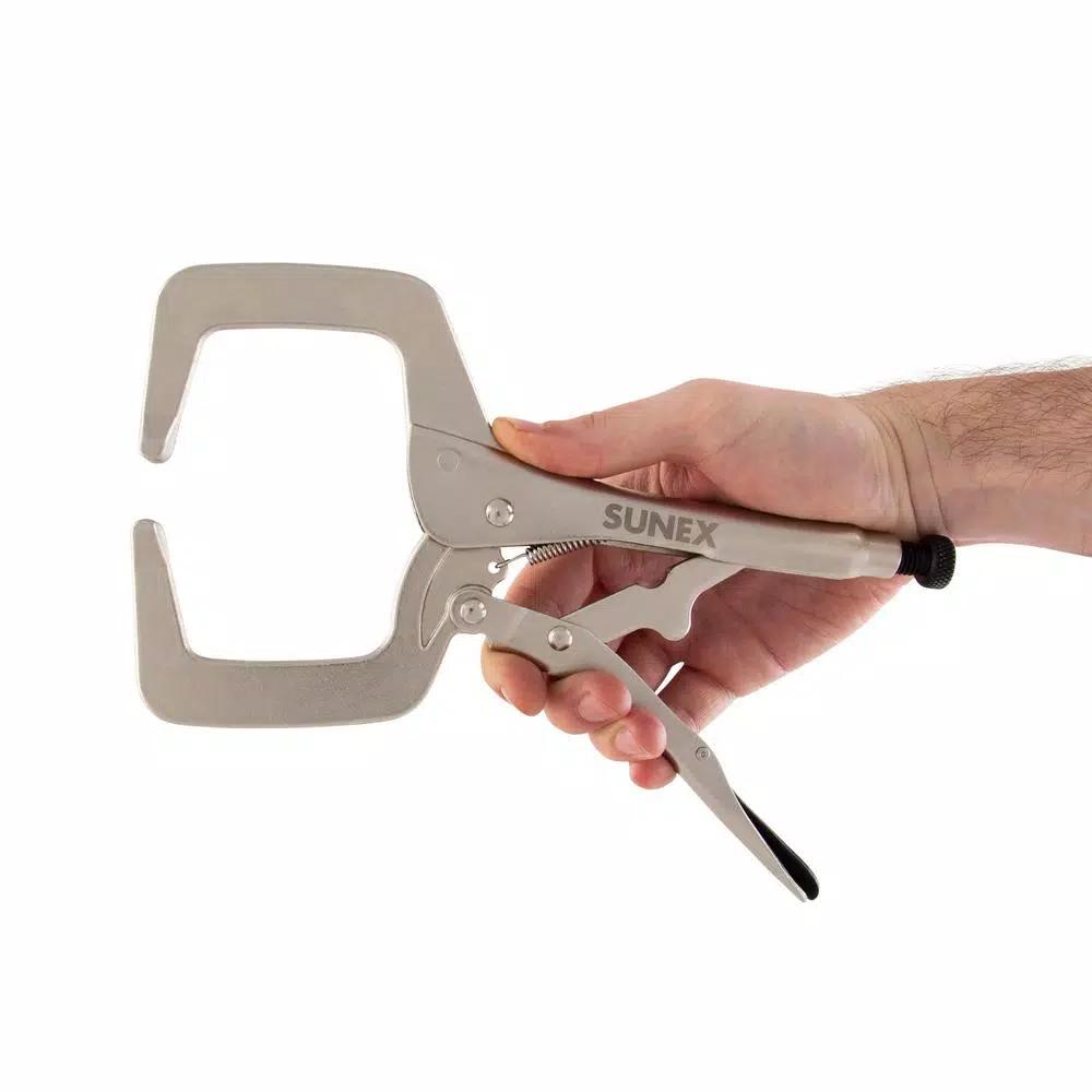 SUNEX TOOLS Sunex LC11 11 in. Locking C-Clamp with 3-3/8 in. Jaw Capacity