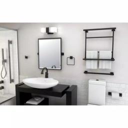 Gatco Elevate Robe Hook, Matte Black, Modern Minimalist Metal thumbnail 2