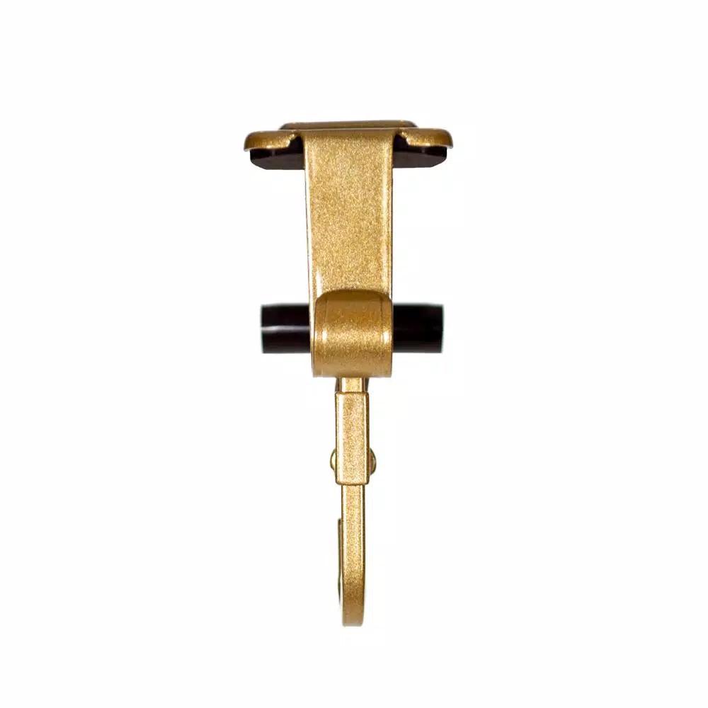 Village Lighting Company Gold Mantle Garland and Stocking Holder - Adjustable Cantilever Design